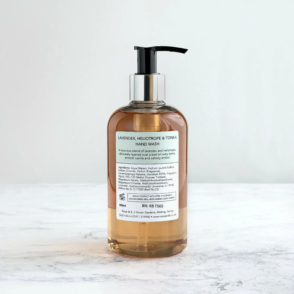 Lavender, Heliotrope & Tonka Hand Wash - Image 3