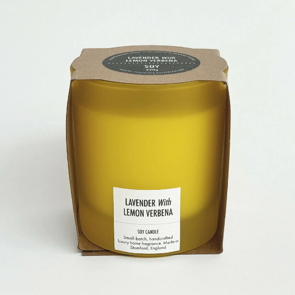 Lavender With Lemon Verbena - Scented Soy Candle - Image 3