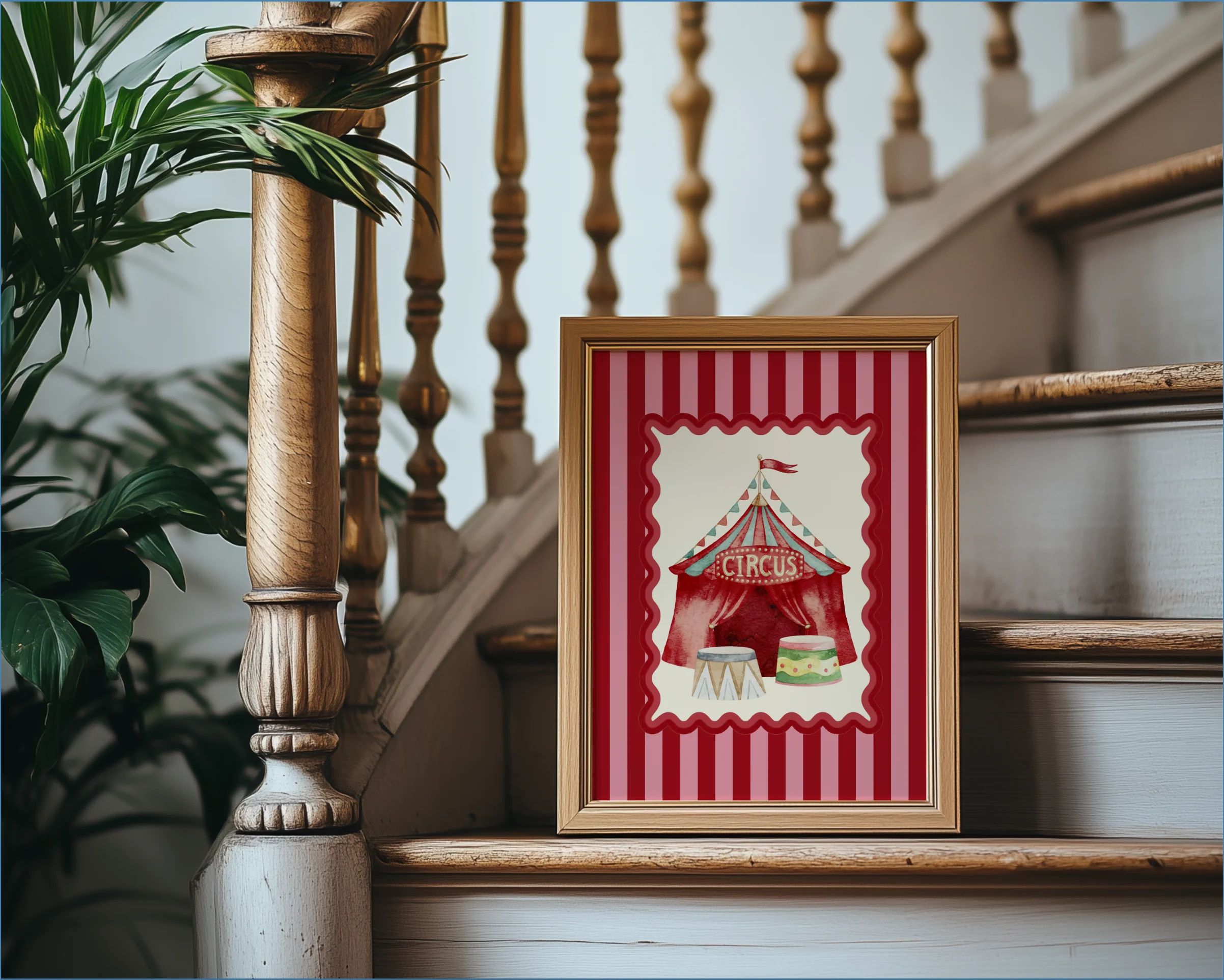 Le Cirque Circus Tent I Circus Artwork I Kids Room Illustration I Funfair Wall Art - Image 2
