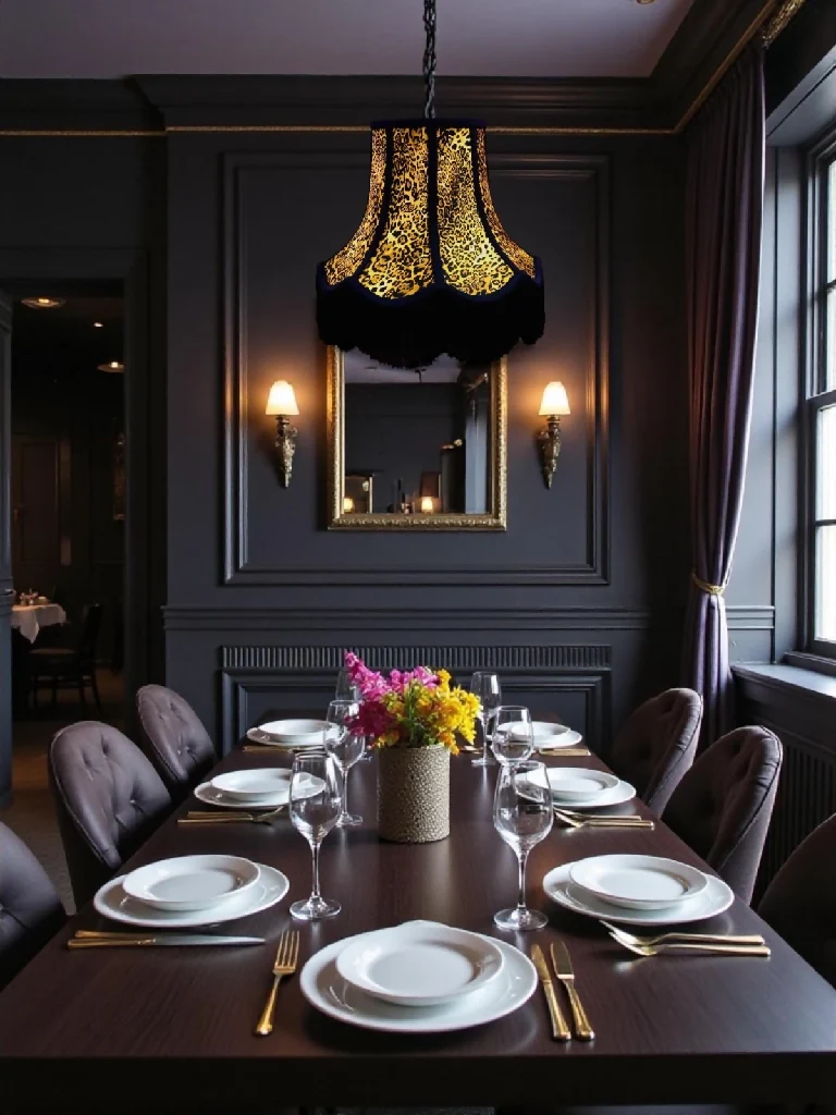 Leopard animal print lampshades with black braid and fringe - Available in 8 sizes - Image 6