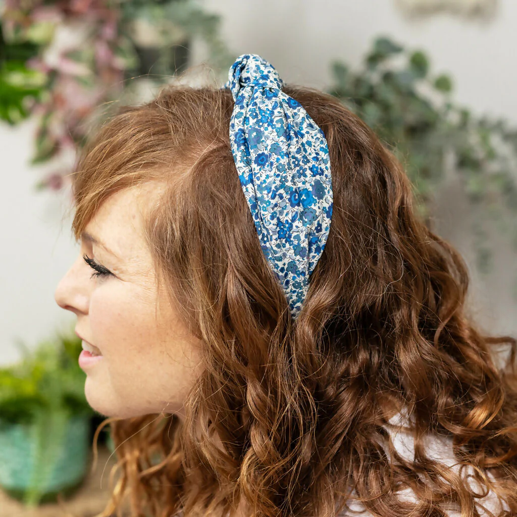 Liberty Classic Knot Headband - Emma and Georgina B Print - Image 2