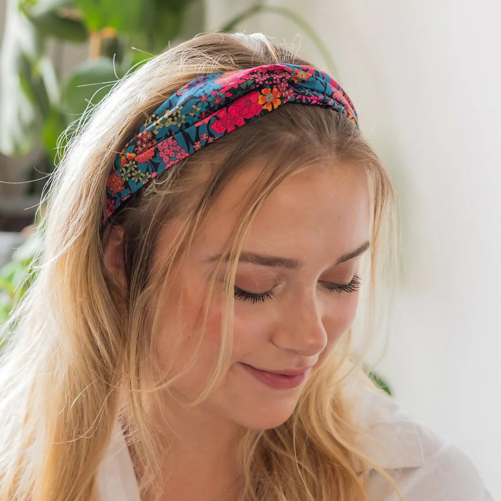 Liberty Twist Headband - Ciara C Print - Image 2