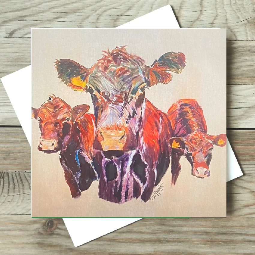 Lincoln Red Cows Card