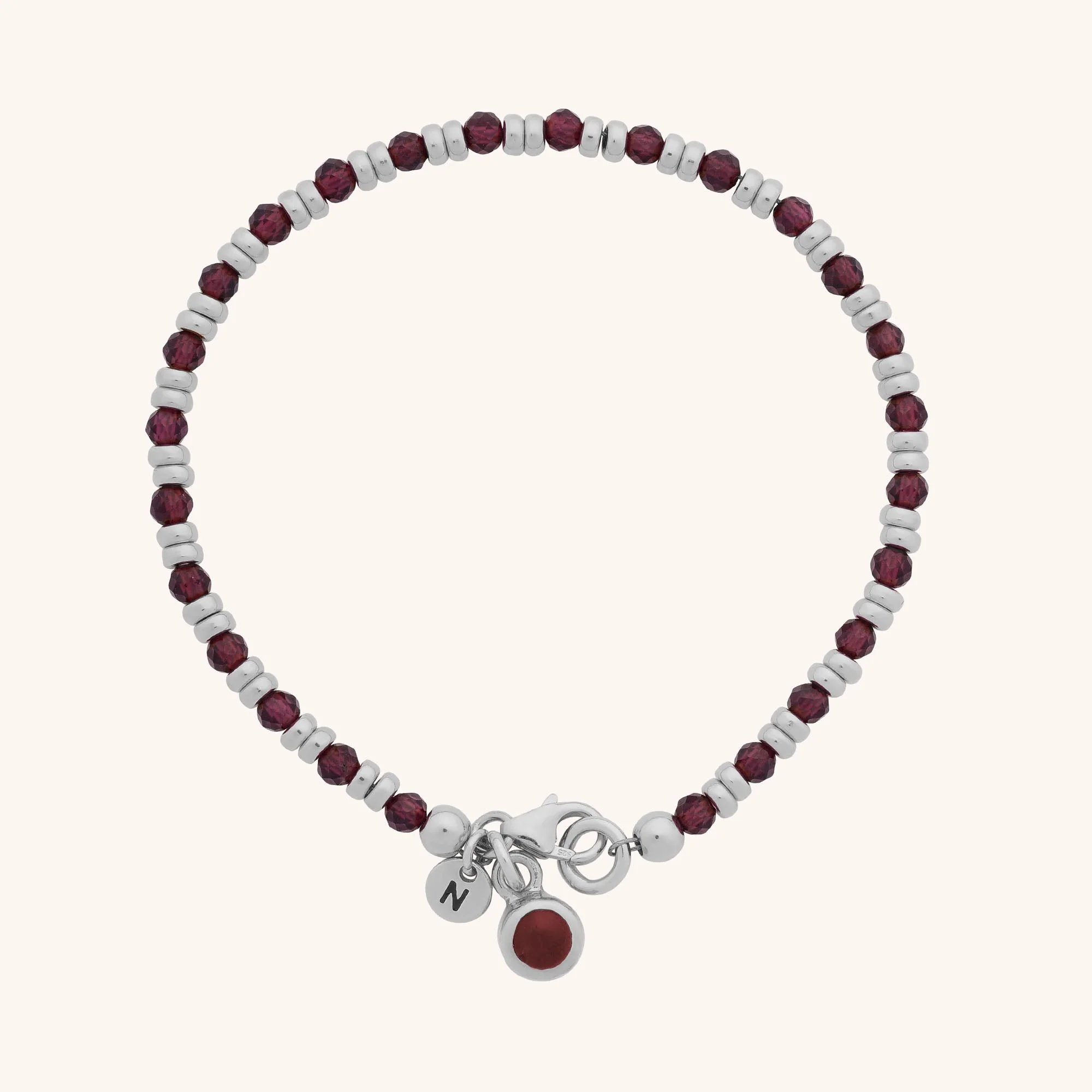 Linear Birthstone Bracelet - January