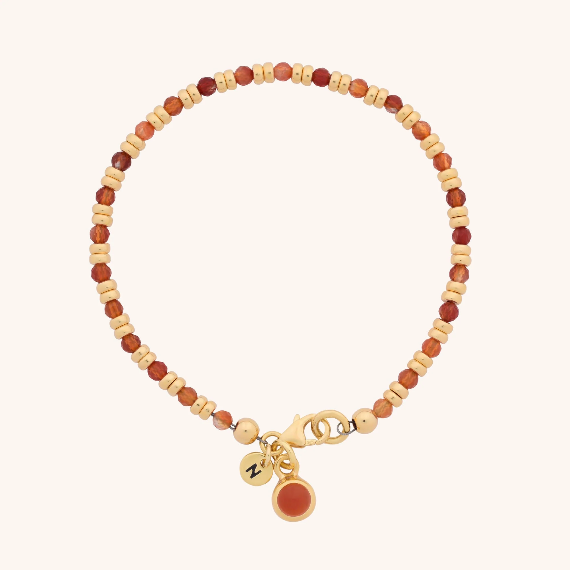 Linear Birthstone Bracelet - July - Image 2