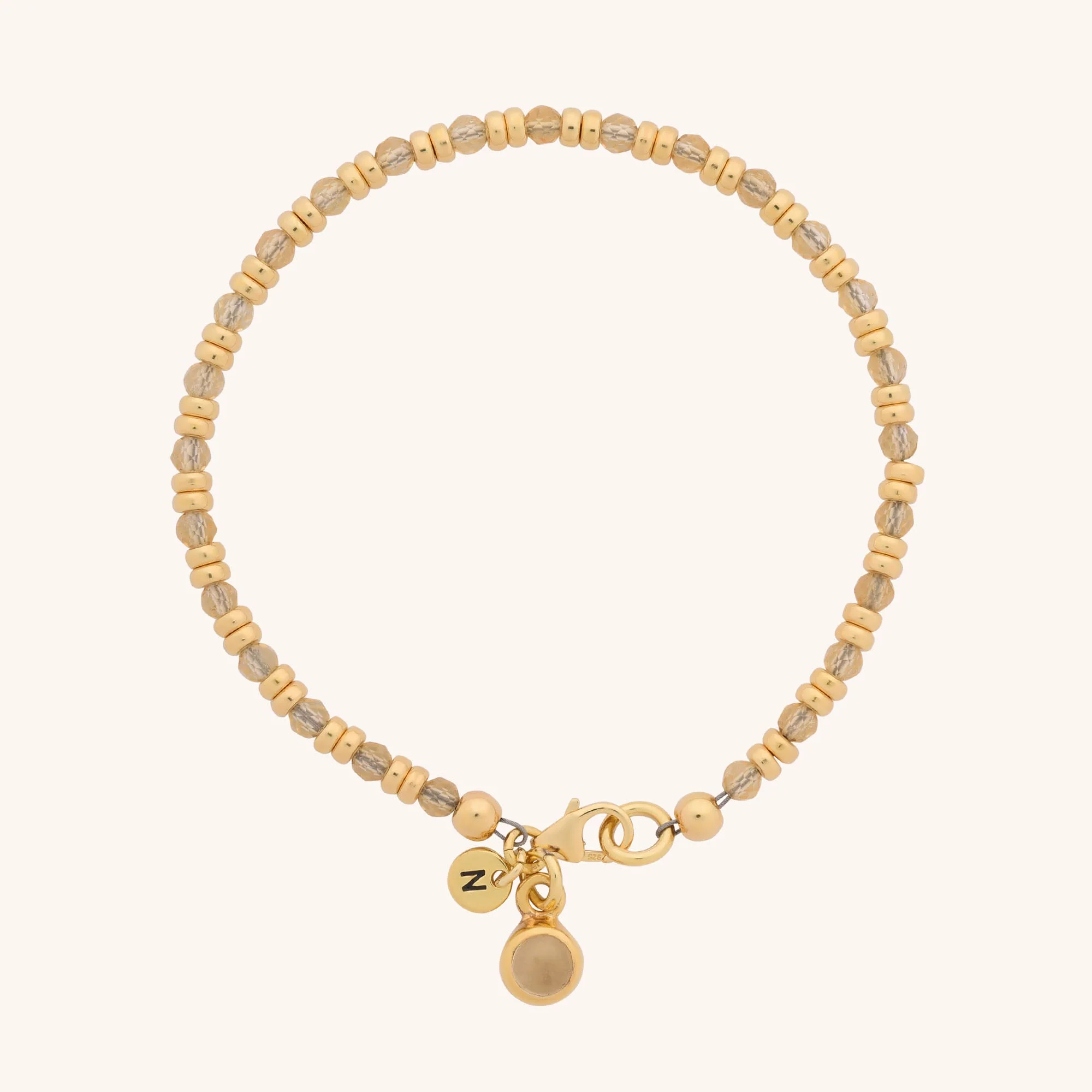 Linear Birthstone Bracelet - November - Image 2
