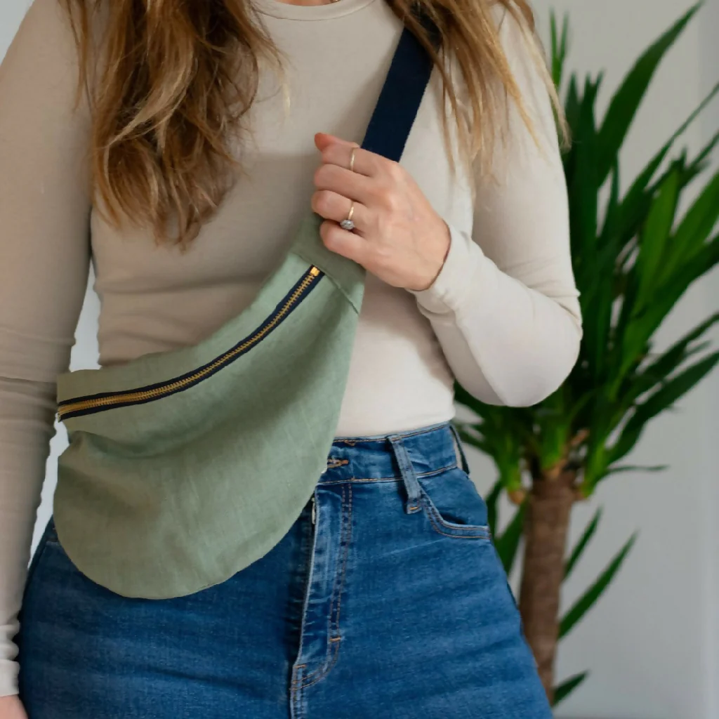 Linen Cross Body Bag - Image 8
