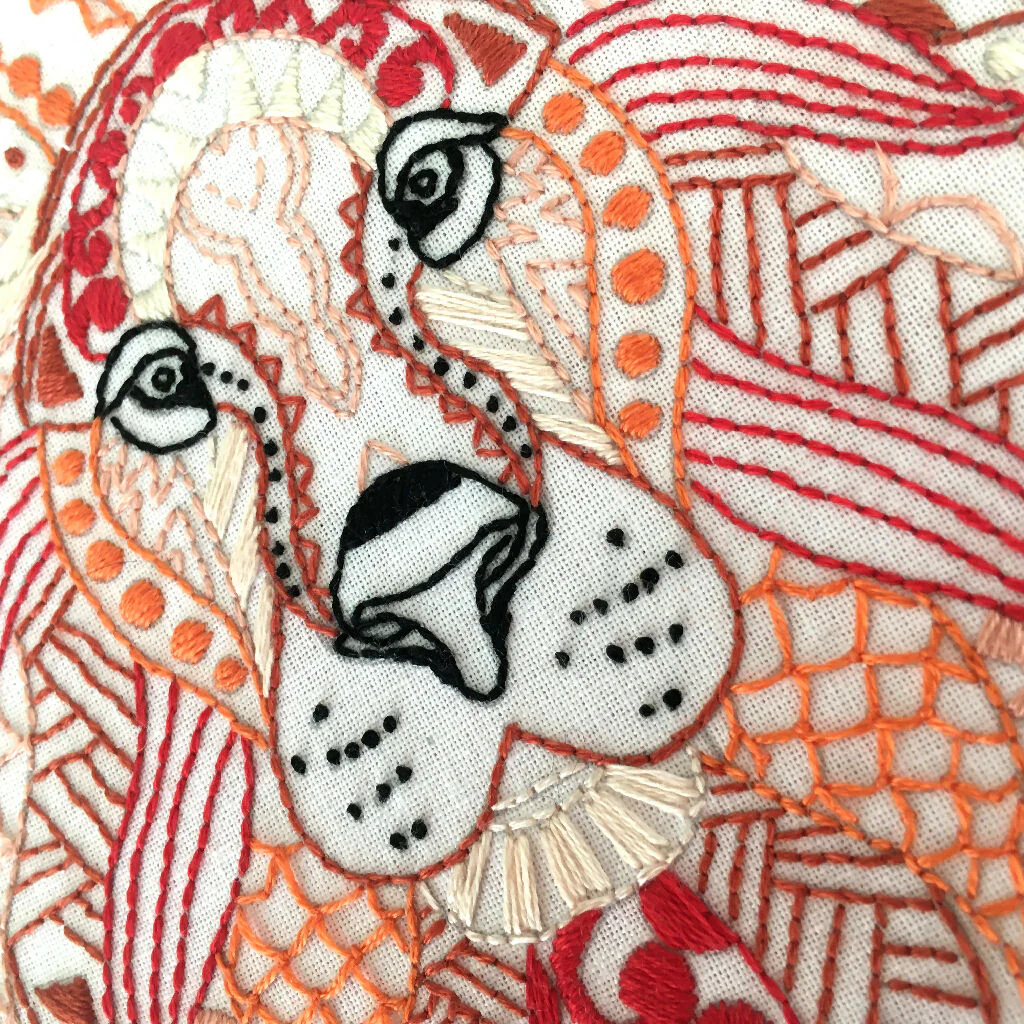 Lion Embroidery Kit - Image 6