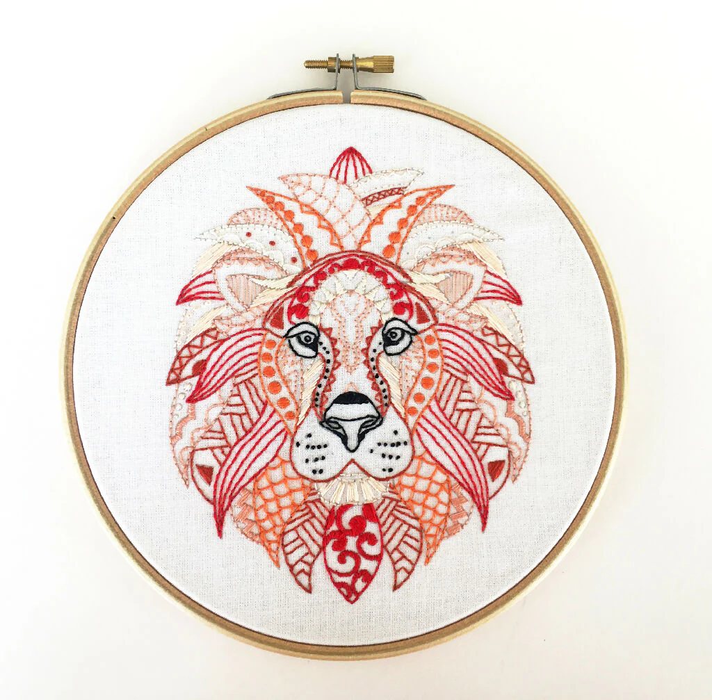 Lion Embroidery Kit - Image 7
