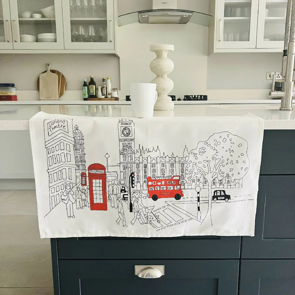London Westminster Organic Cotton Tea Towel - Image 2