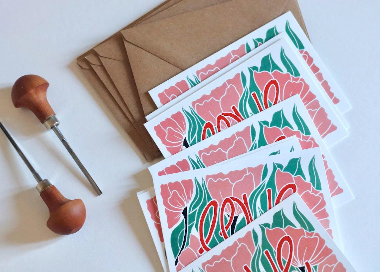 Love Amongst the Flowers Notecards - Set of 8 | Note Cards & Envelopes - Image 3