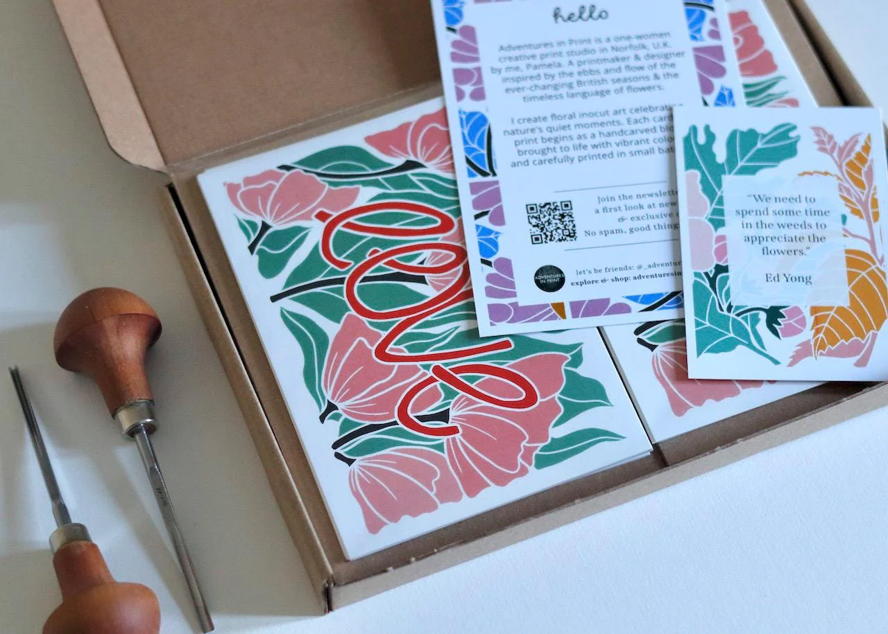 Love Amongst the Flowers Notecards - Set of 8 | Note Cards & Envelopes - Image 9