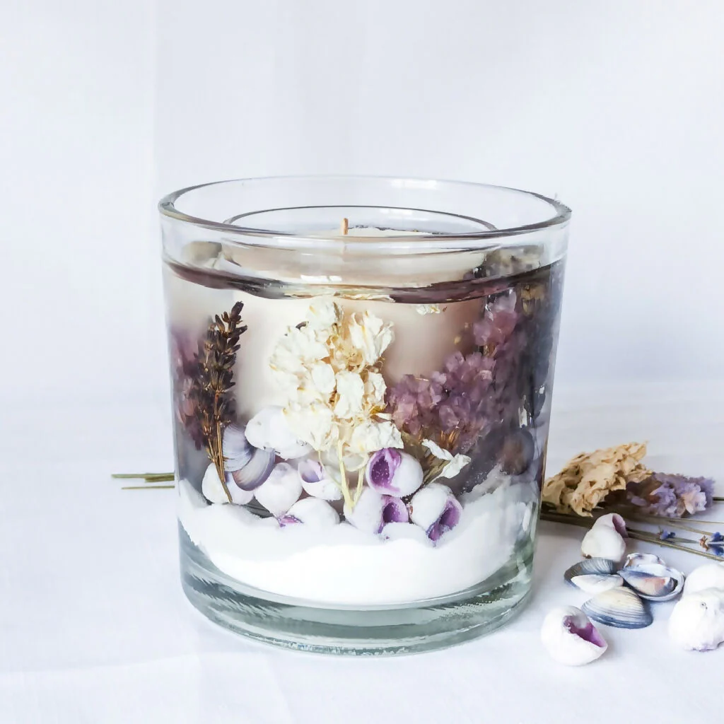 LUXURY LAVENDER REFILLABLE BOTANICAL SCENTED CANDLE (LARGE)