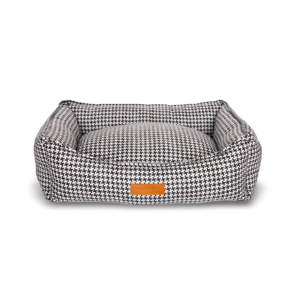 Luxury Houndstooth Dog Bed With Removable Covers | Kensington - Image 2
