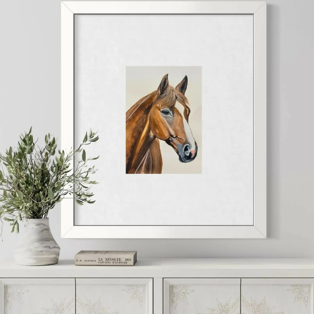 "Majestic Reign" A4 Horse Print - Country Collection