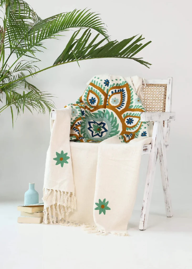 Mandala Tapestry Cotton Throw - Image 3
