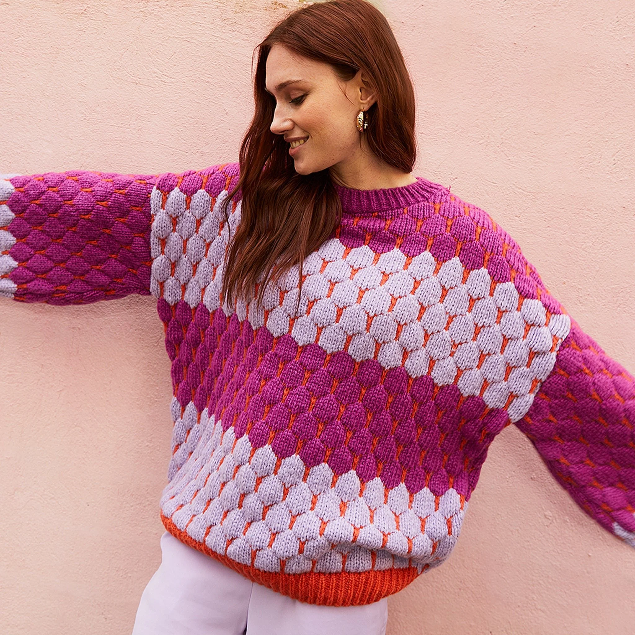 Marissa Bubble Stitch Stripe Jumper - Multi - Image 2