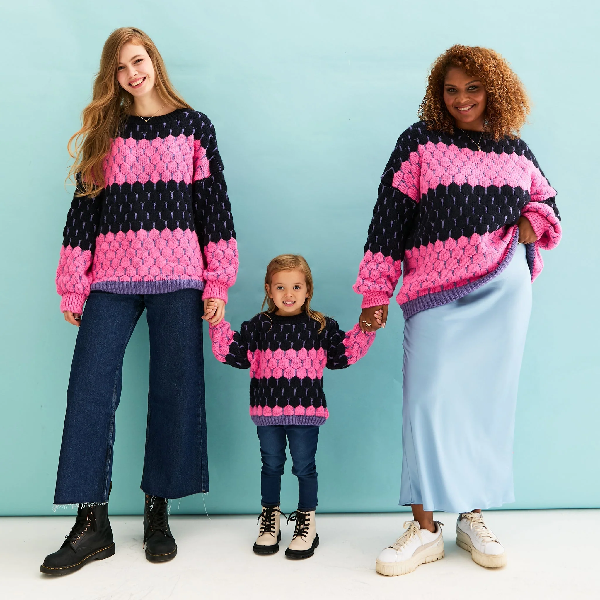 Marissa Mini Me Bubble Stitch Stripe Kids Jumper - Image 14