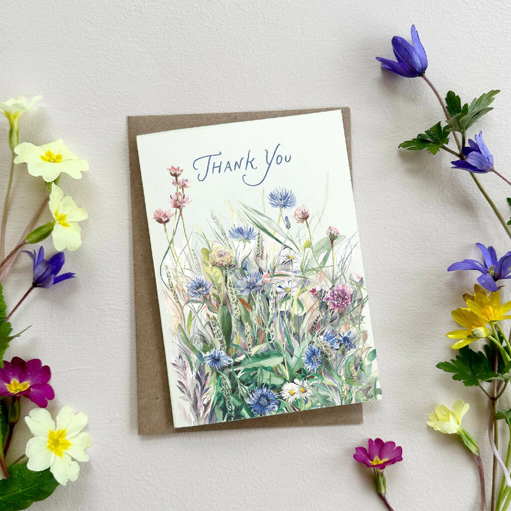Meadow Flowers Thank You Card