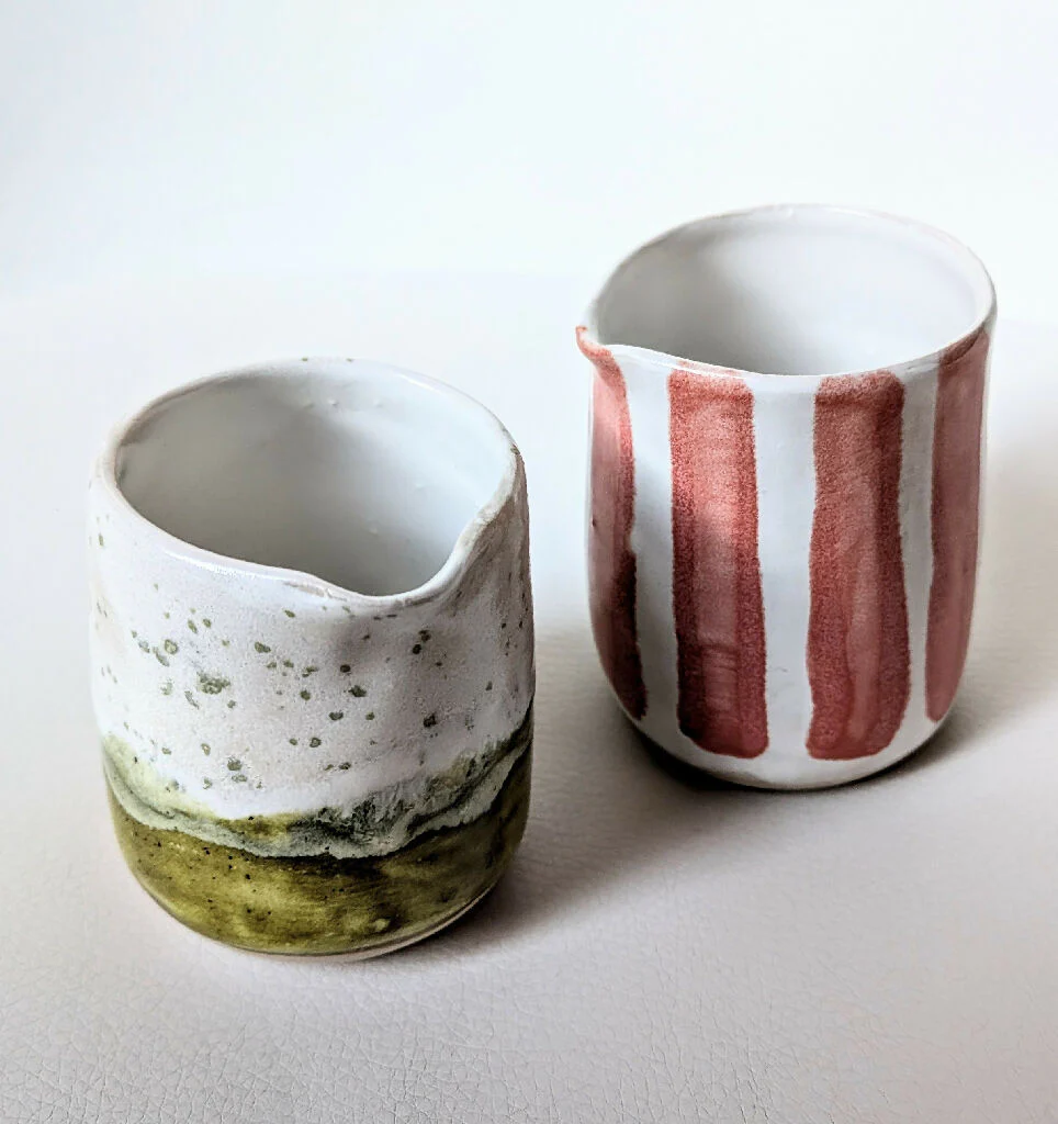 MILK JUG- Moss & Blossom Stripes - Image 7