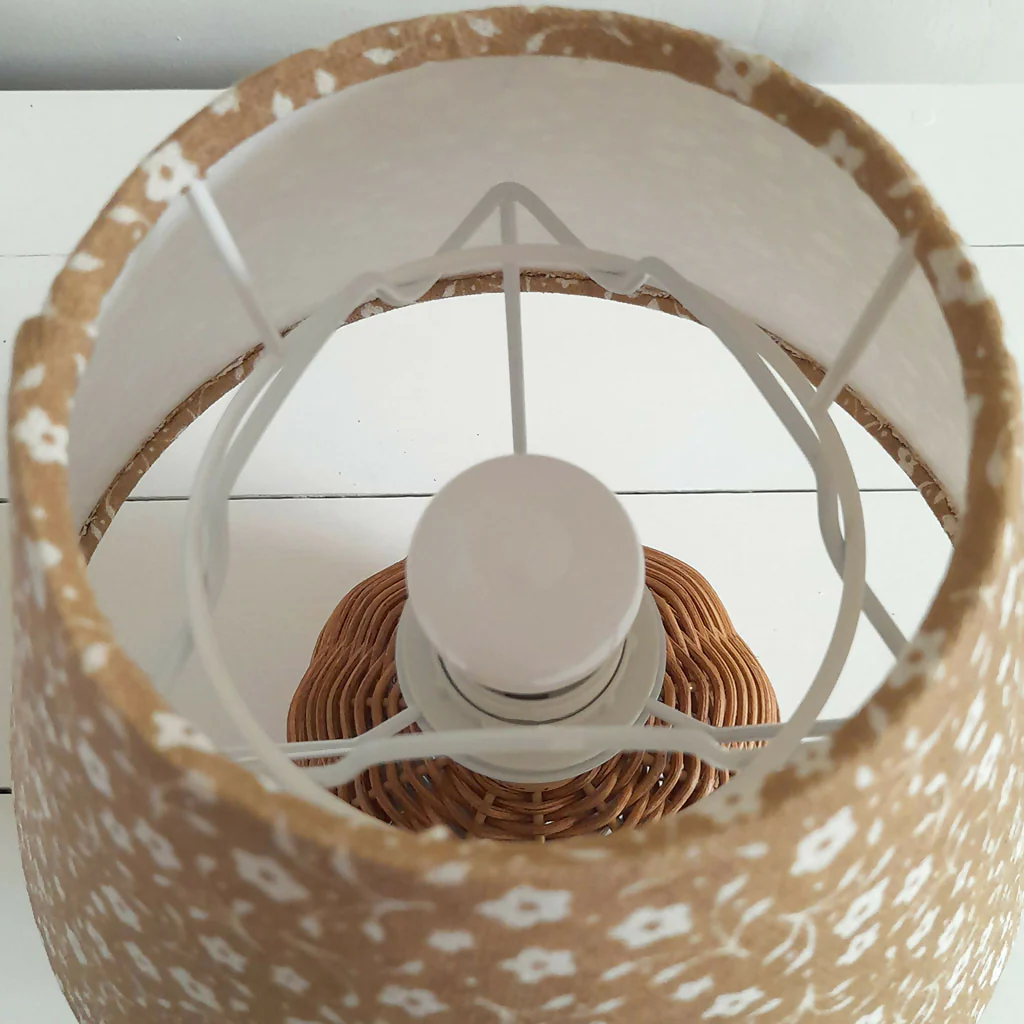 Milly Linen Conical Lampshade in Nutmeg - Image 3