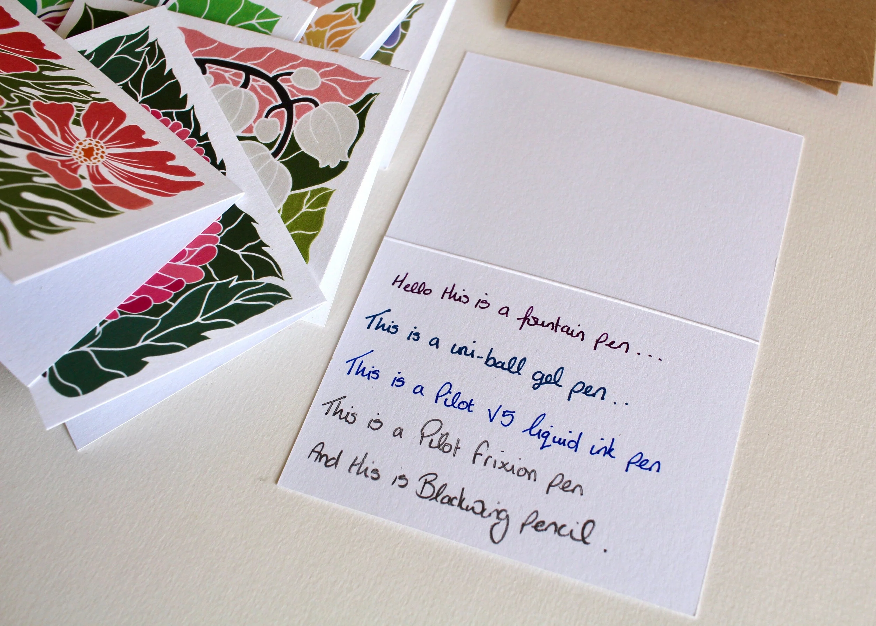Mini Birth Flower Linocut Note Cards - Set of 12 | Colourful Flowers by month / A7 Notelet card & envelope set - Image 10