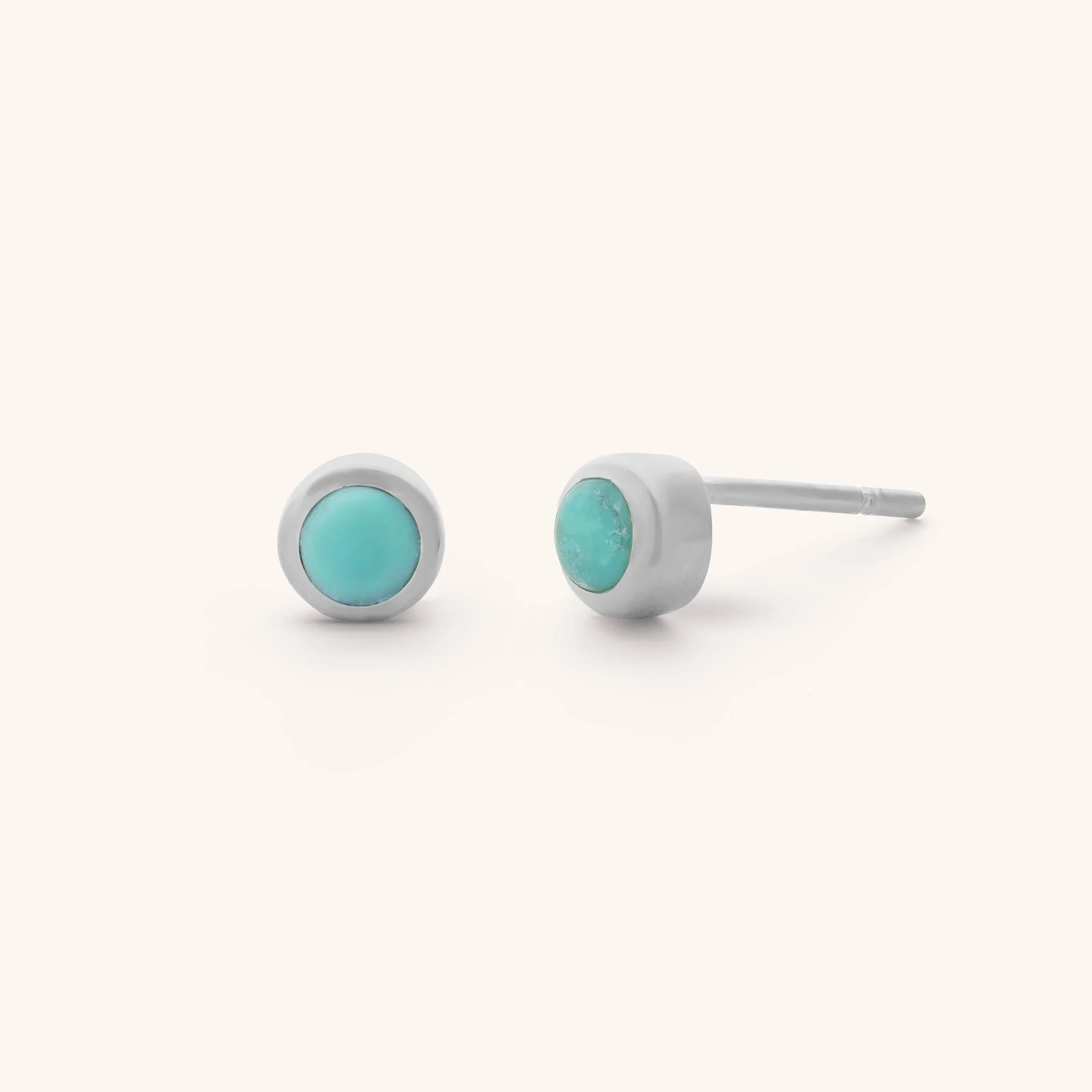Mini Gem Dot Birthstone Earrings - December