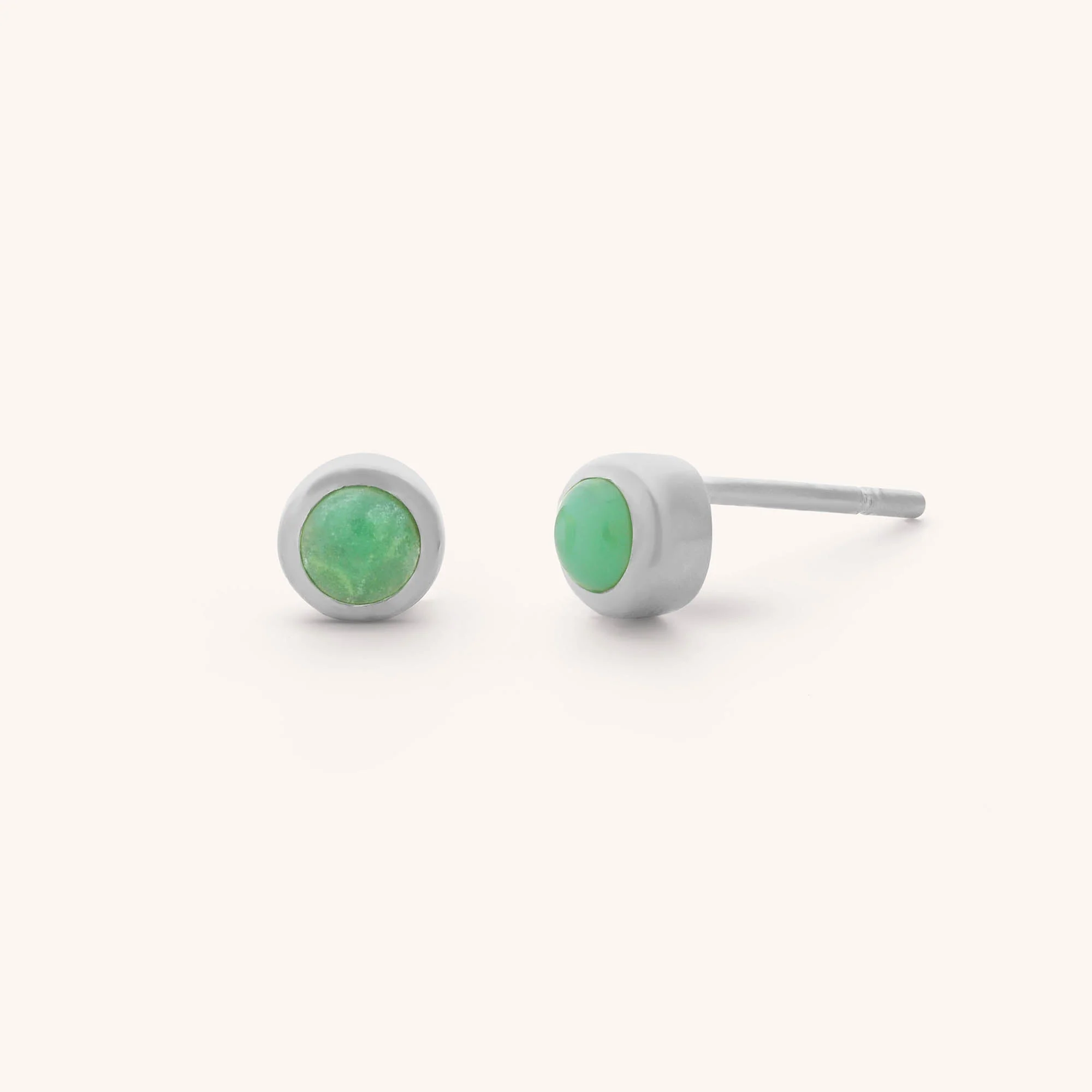 Mini Gem Dot Birthstone Earrings - May