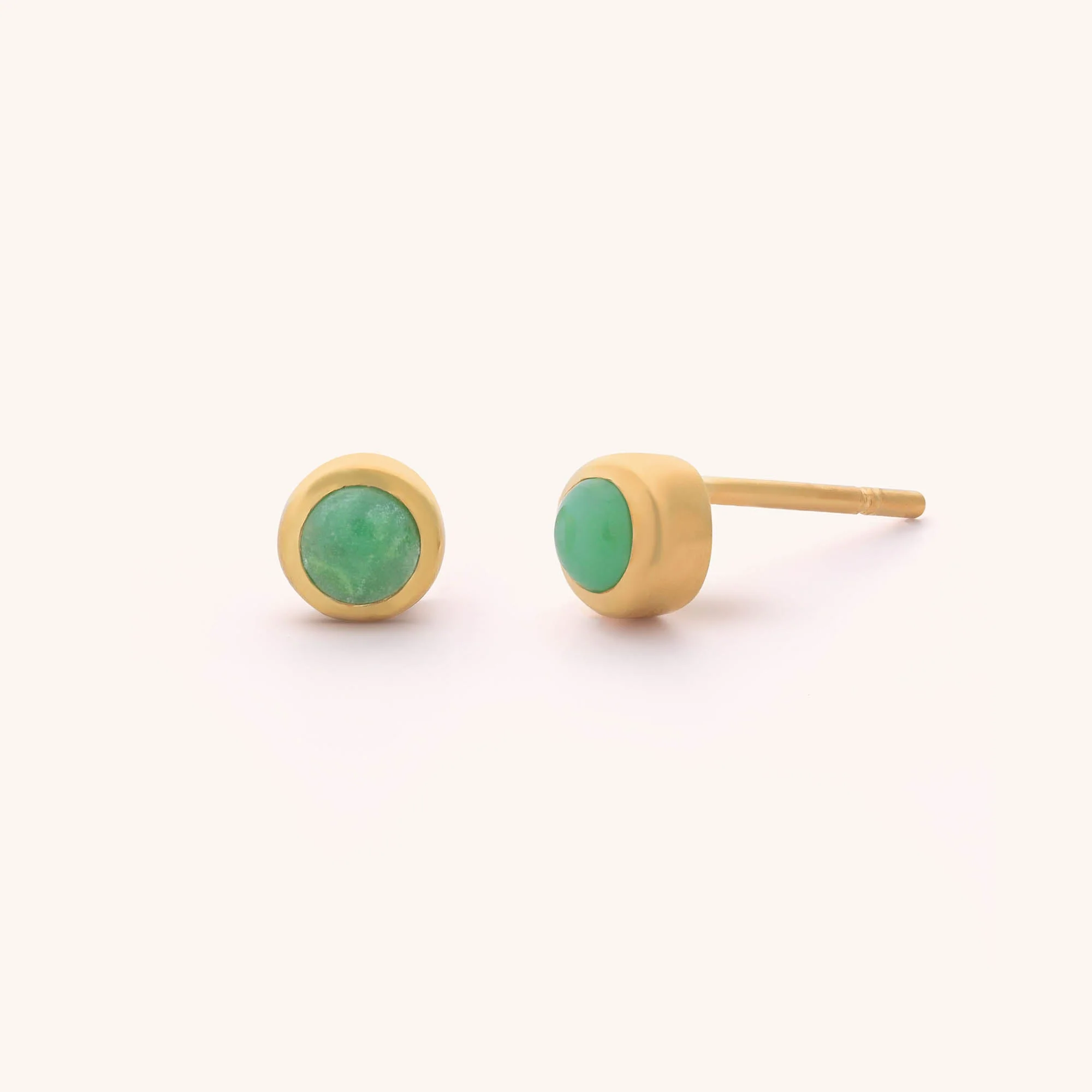 Mini Gem Dot Birthstone Earrings - May - Image 2