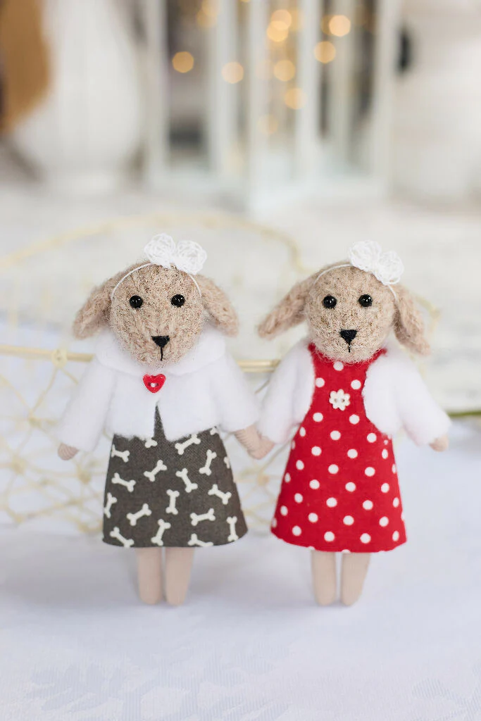 Miniature Dog Doll in Red - Image 7