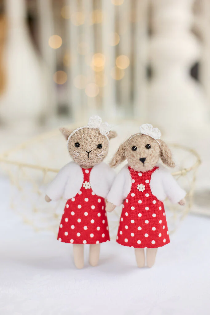 Miniature Dog Doll in Red - Image 8