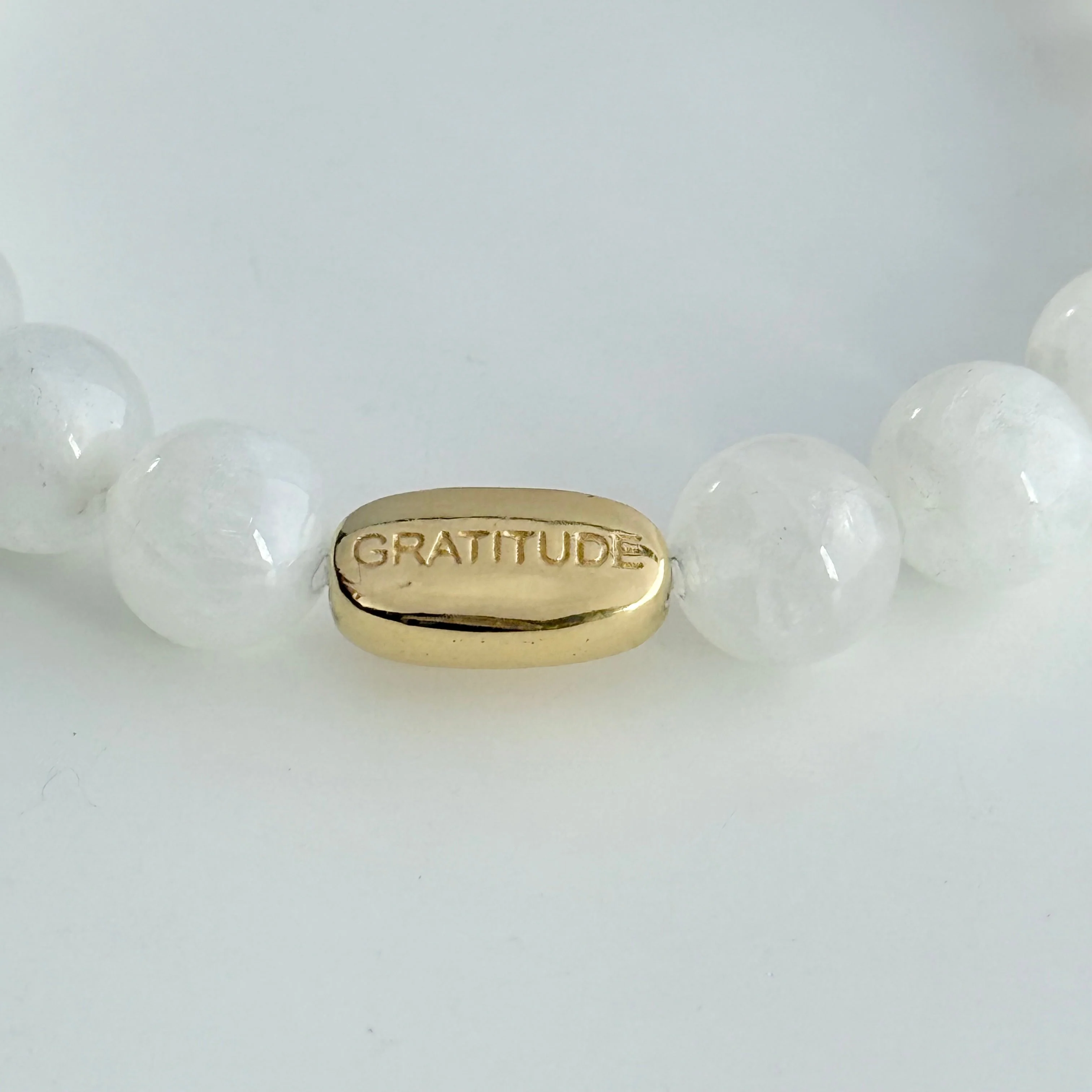 Moonstone and Gold Plated Sterling Silver Beaded Bracelet - Image 6