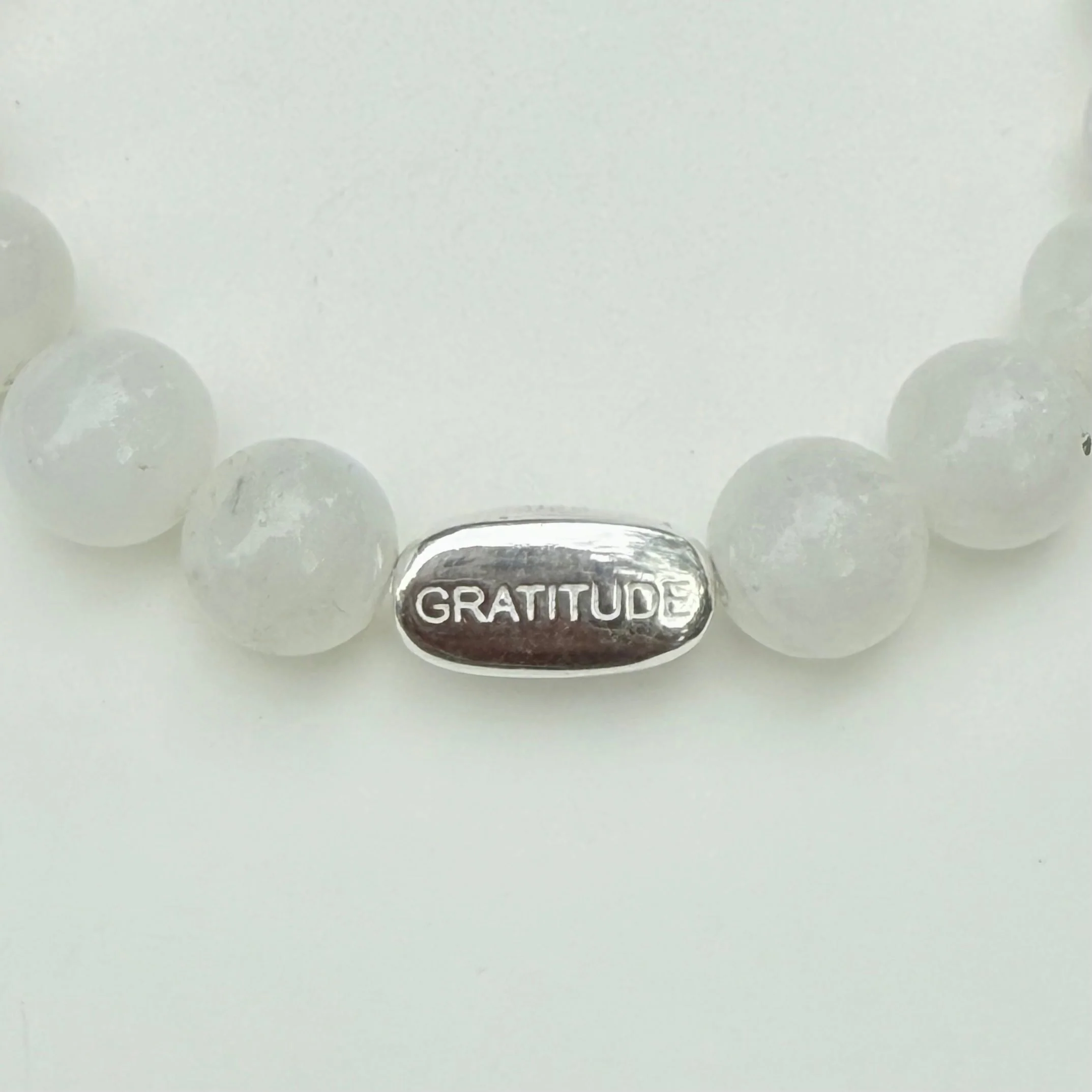 Moonstone and Sterling Silver Beaded Bracelet - Image 5