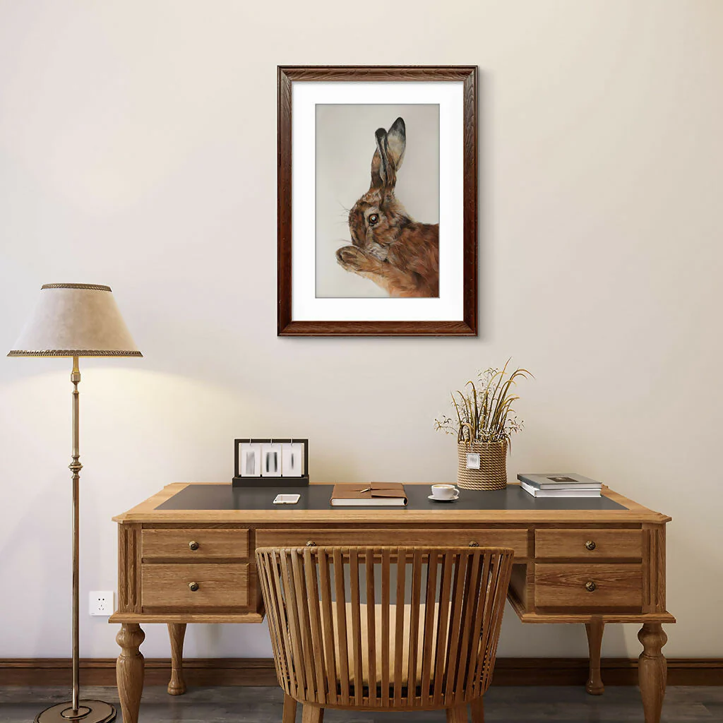 Morning Ritual - Hand Painted Hare Study - Image 4