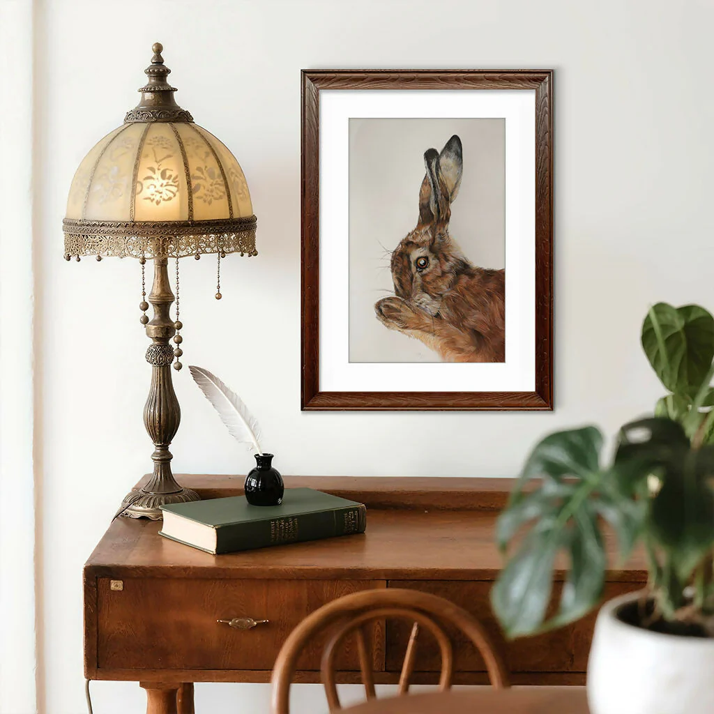 Morning Ritual - Hand Painted Hare Study - Image 7