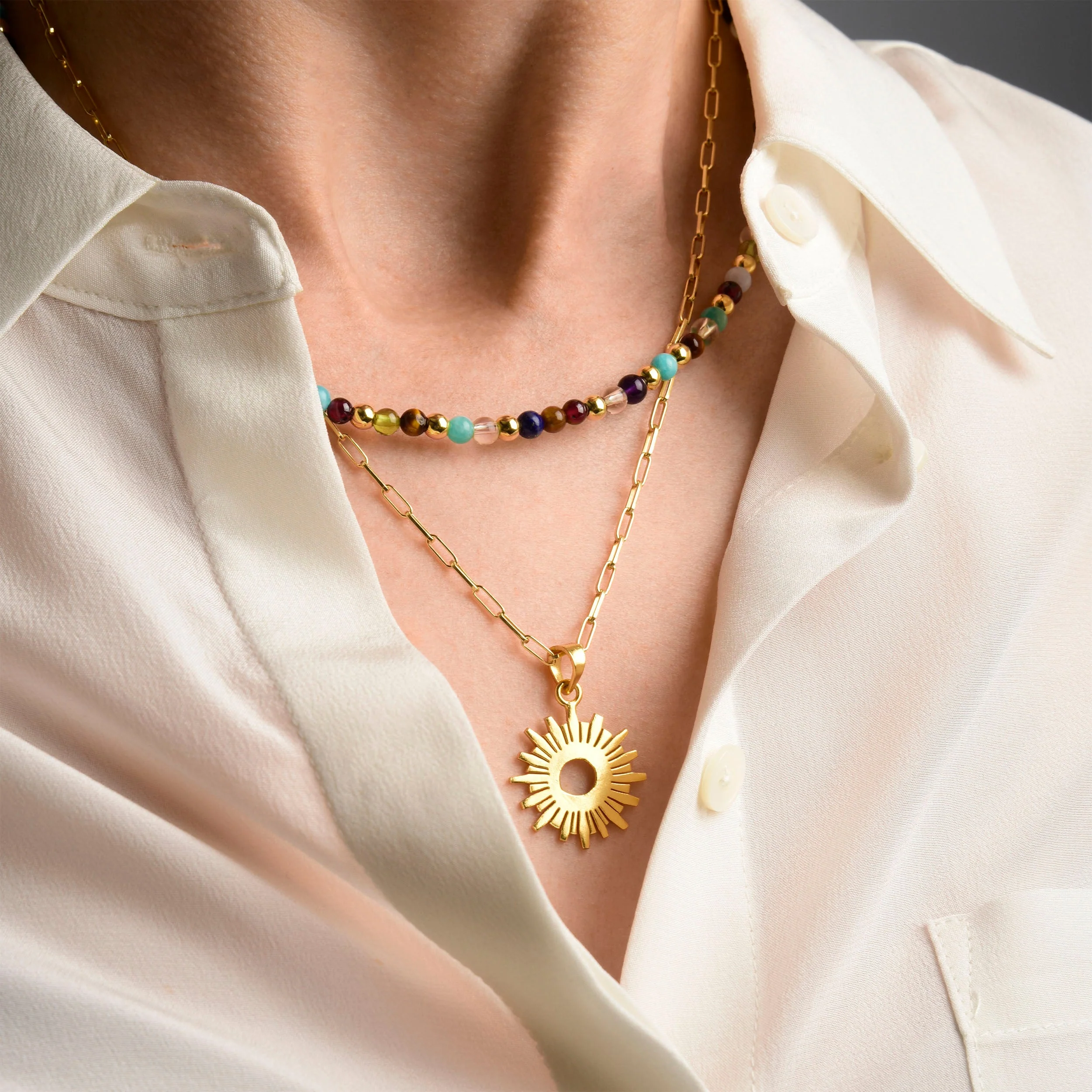 Multi Gemstone Necklace - Image 2