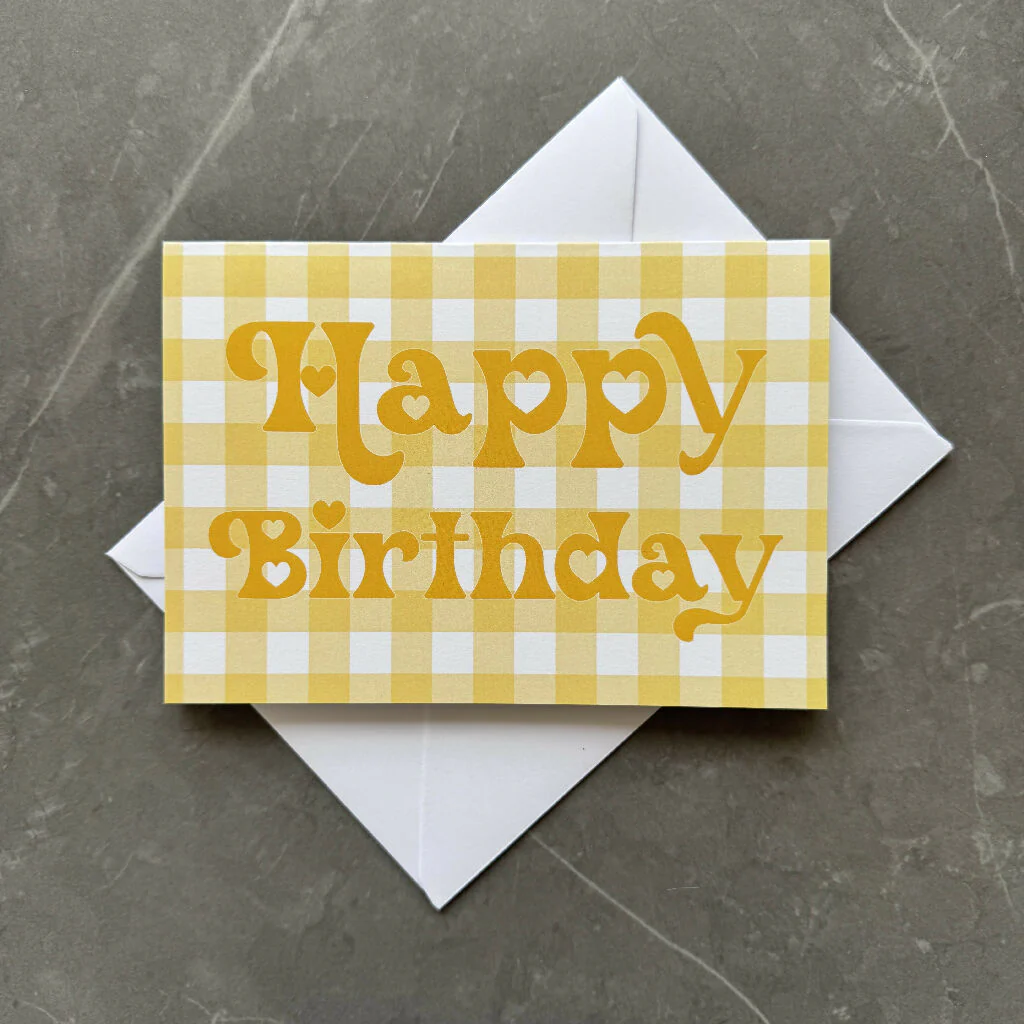 Multipack of Gingham Birthday Cards - Image 10