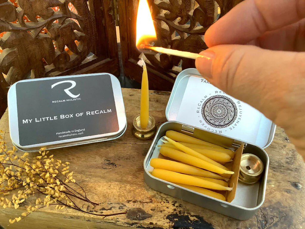 My Little Box of ReCalm - Mini Beeswax Candles Set - Image 2