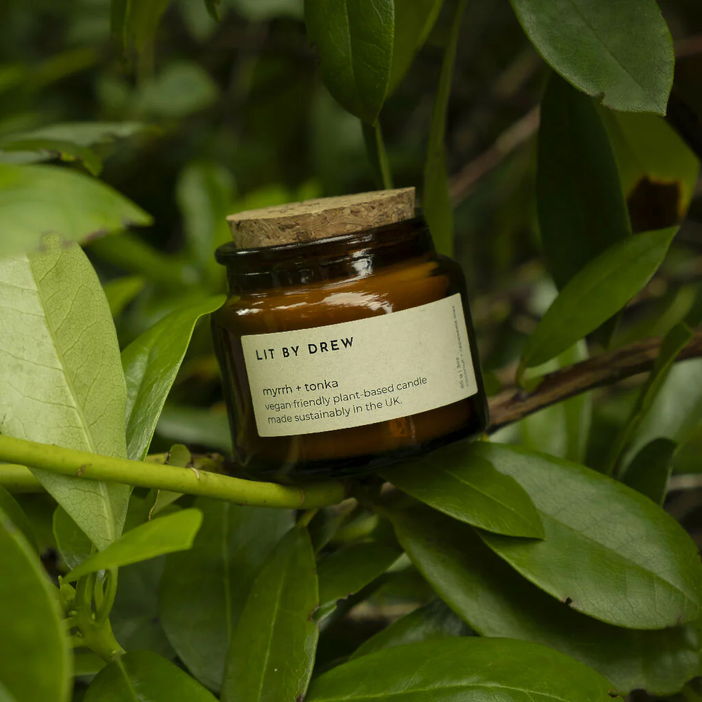 Myrrh & Tonka Natural Wax Candle - Small