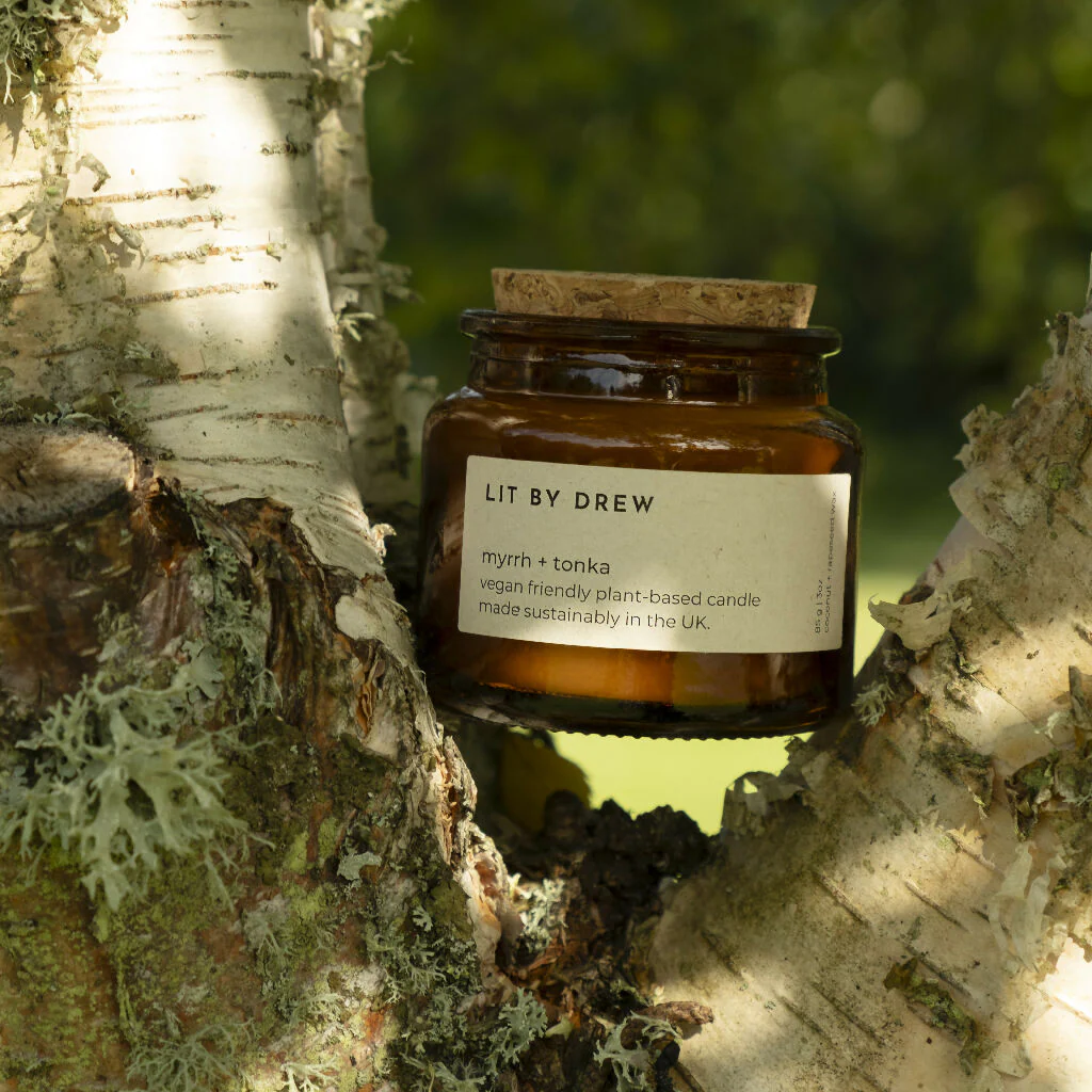 Myrrh & Tonka Natural Wax Candle - Small - Image 2