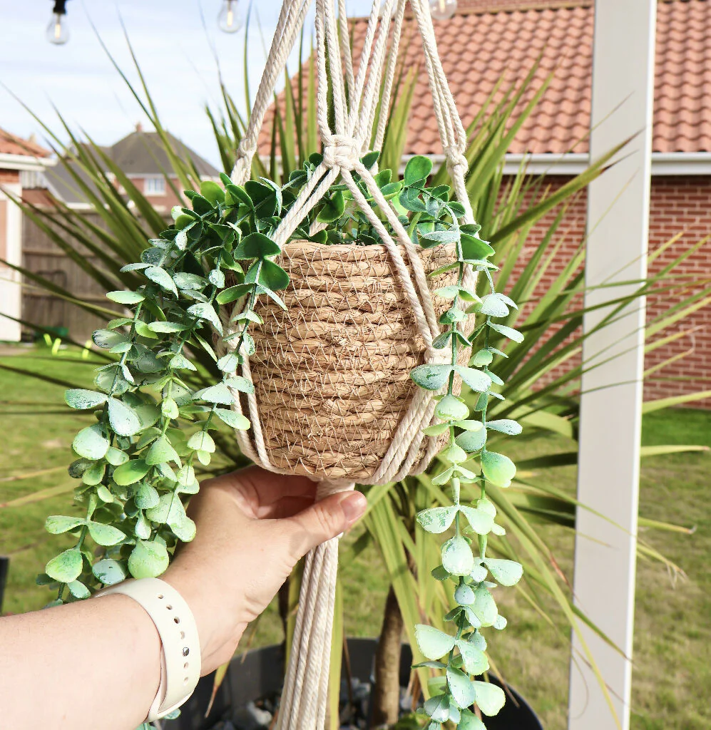 Natural Macrame Plant Hanger - Image 3