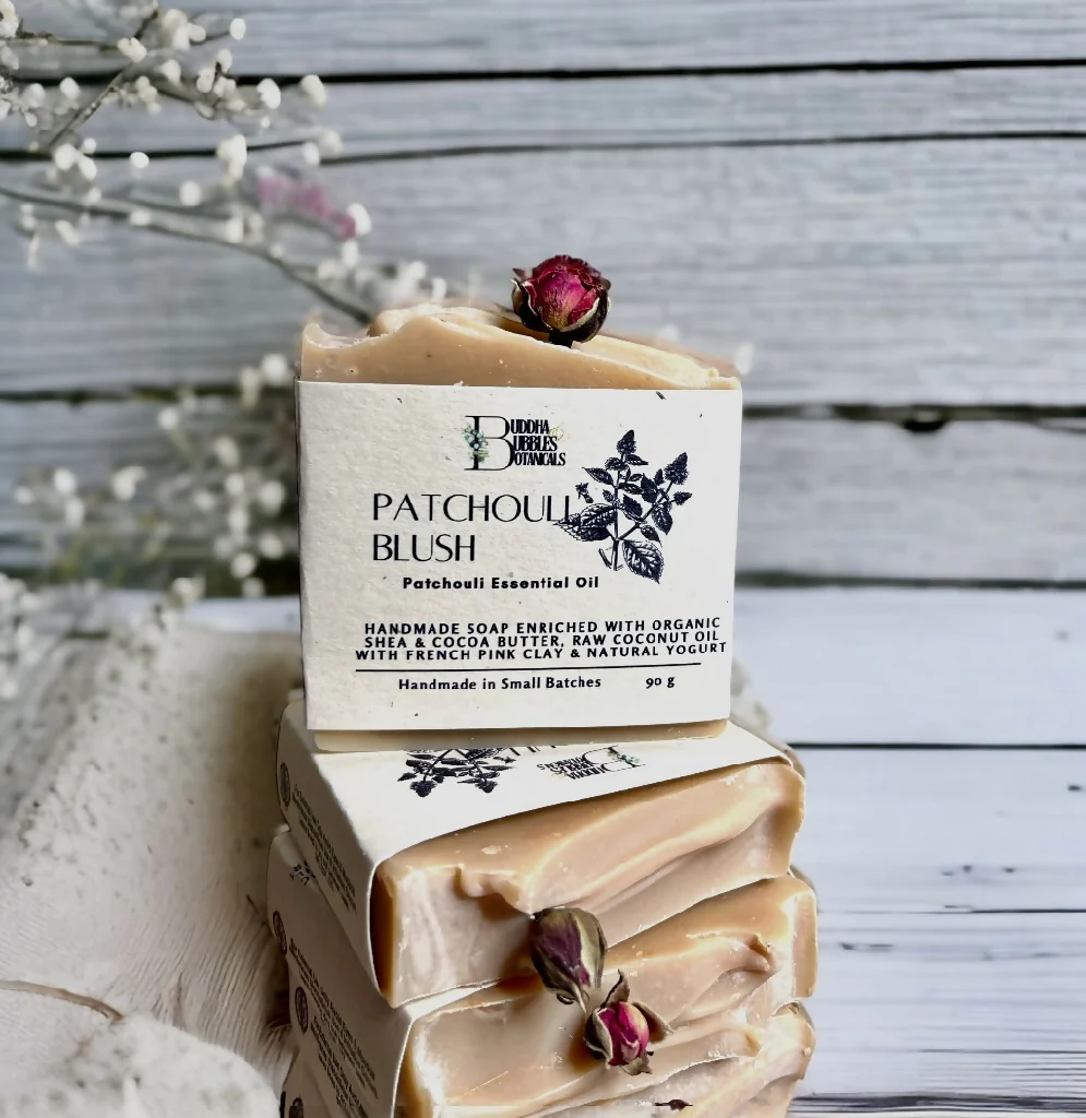 Natural Soap Bar with Yogurt and Patchouli Essential Oil Small and Large Size