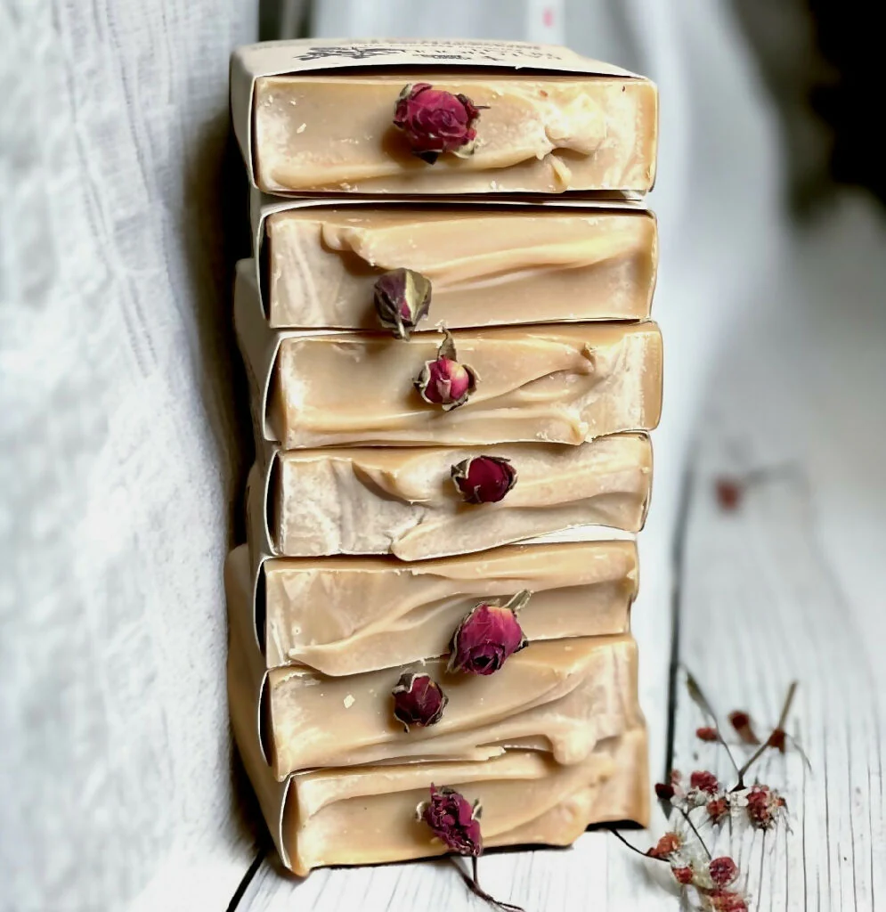 Natural Soap Bar with Yogurt and Patchouli Essential Oil Small and Large Size - Image 2