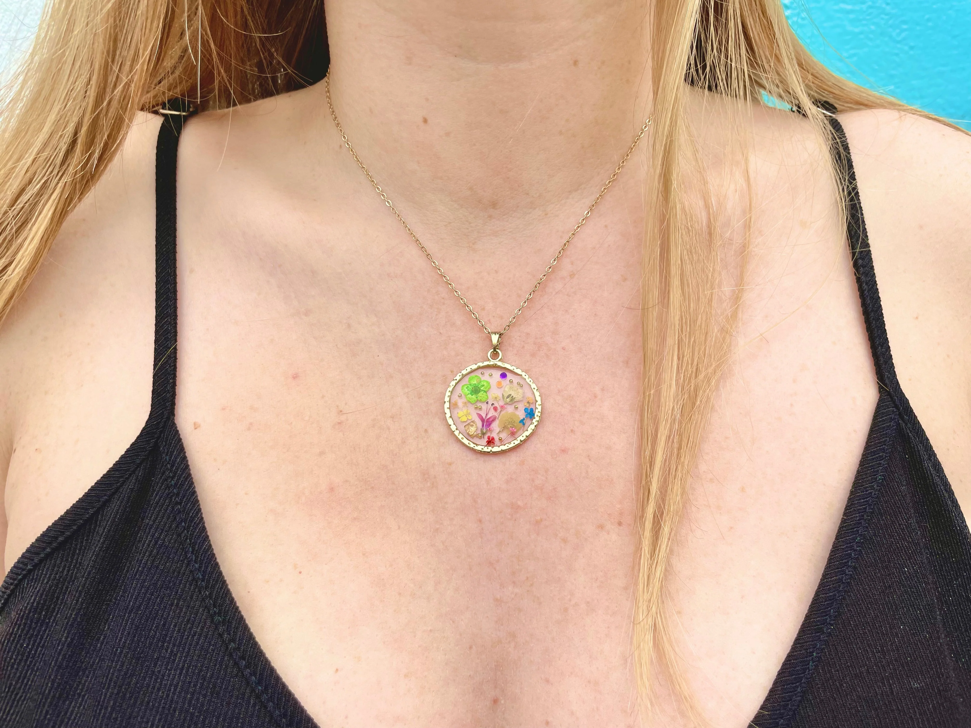 Necklace with good luck four-leaf clover - Image 8