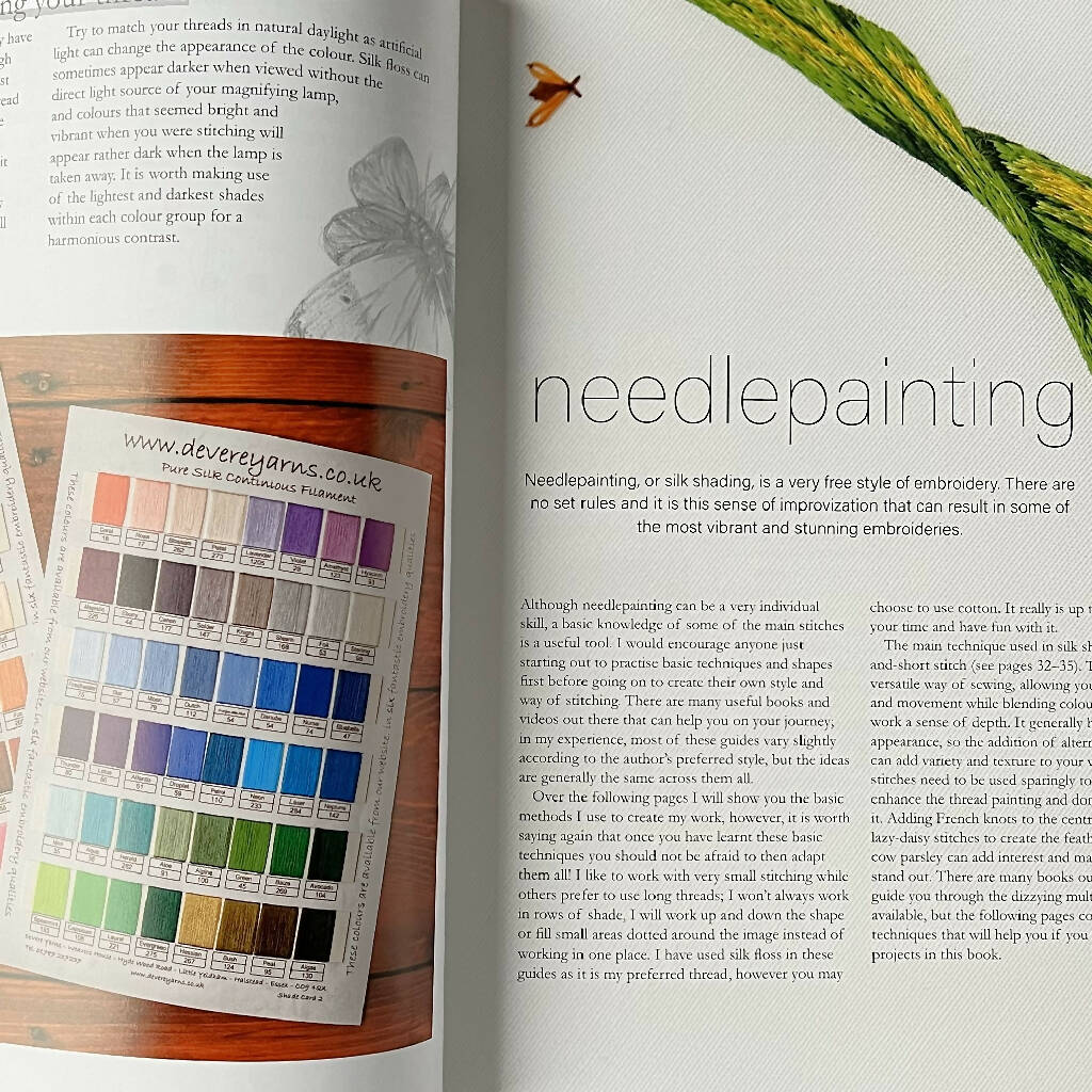Needlepainted Plants and Pollinators: an insect lover's guide to silk shading embroidery - Embroidery book by Victoria Matthewson - Image 3