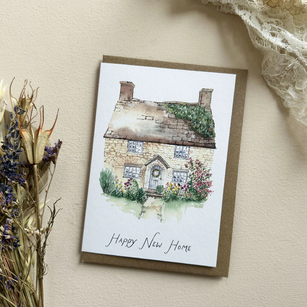 New Home - Country Cottage Greeting Card