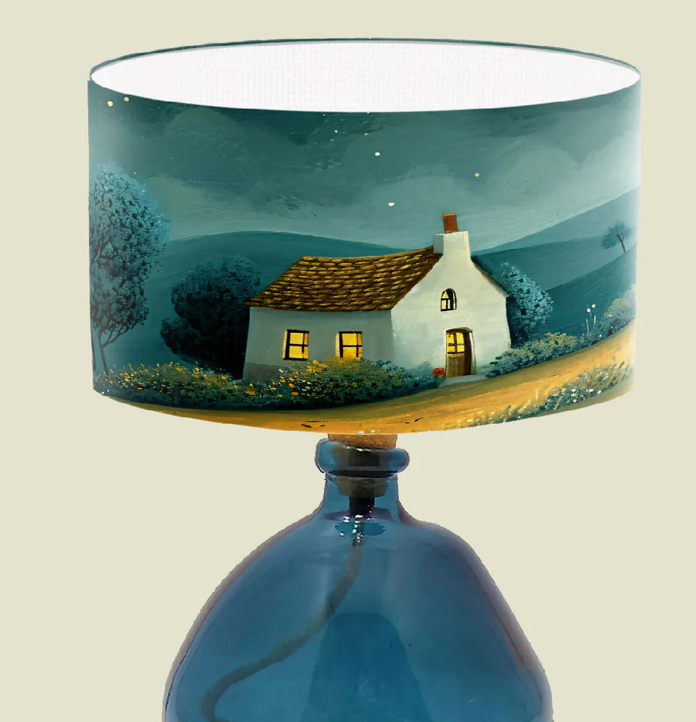 Night Sky Illustration Lampshade - Image 2