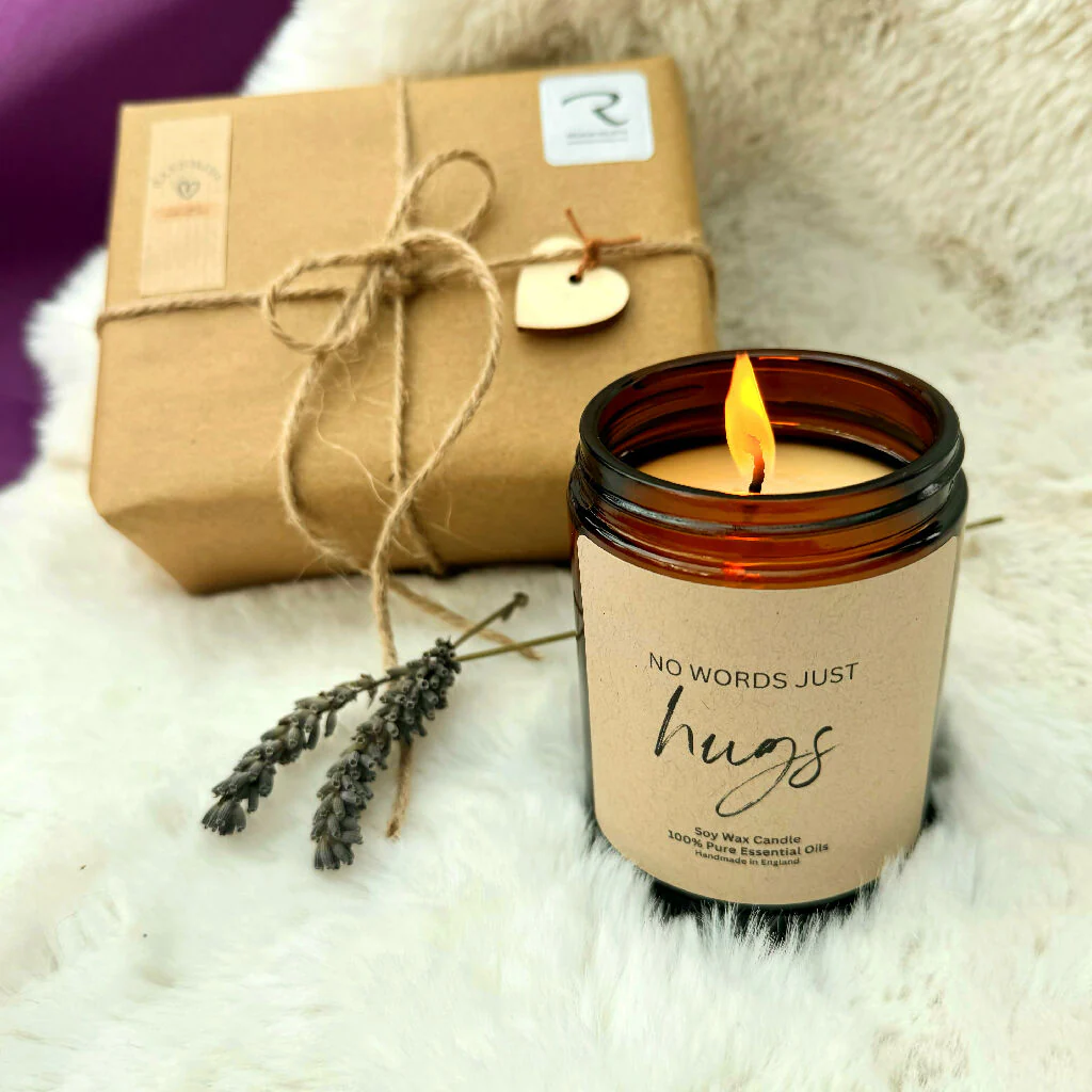 No Words Just Hugs - Sympathy Candle - Aromatherapy Candle - Image 13