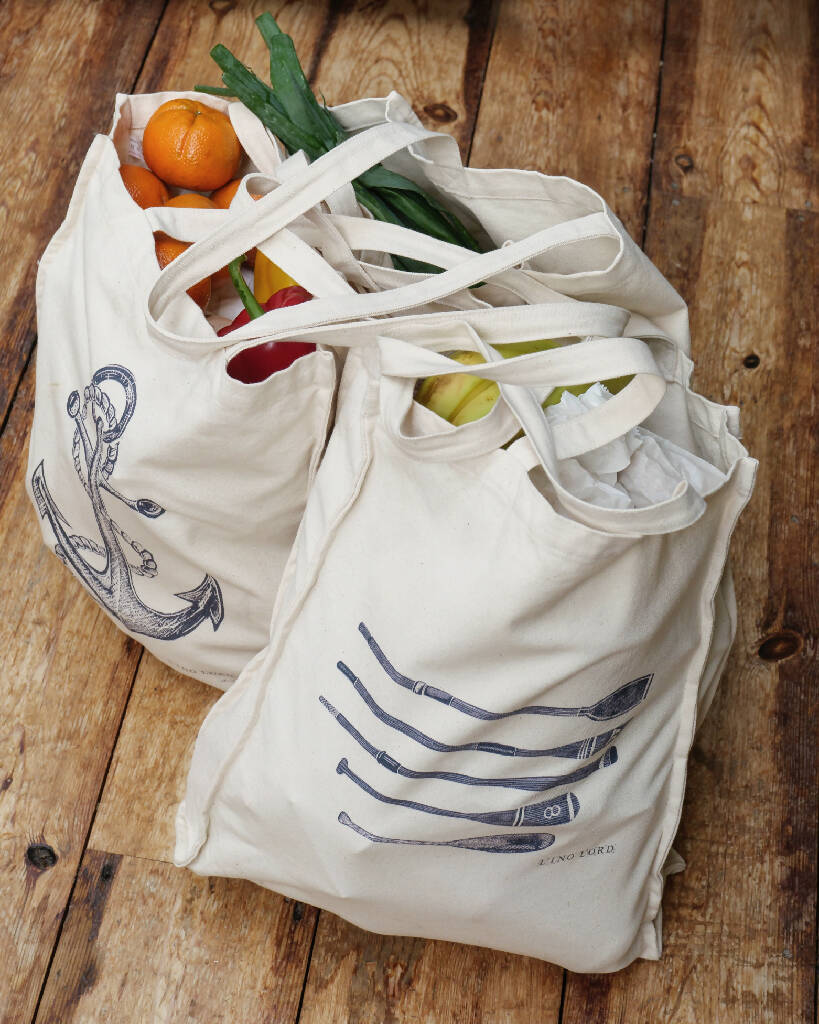 Oars & Paddles Canvas Shopper Bag - Image 5