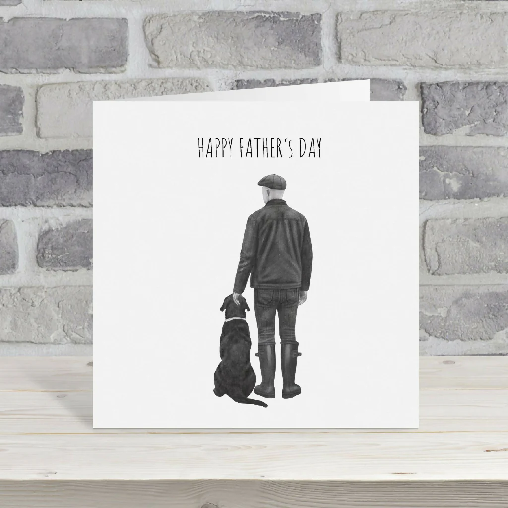 One Man and His Dog Father’s Day Card